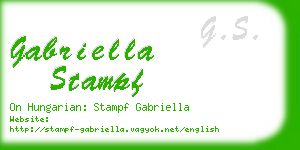 gabriella stampf business card